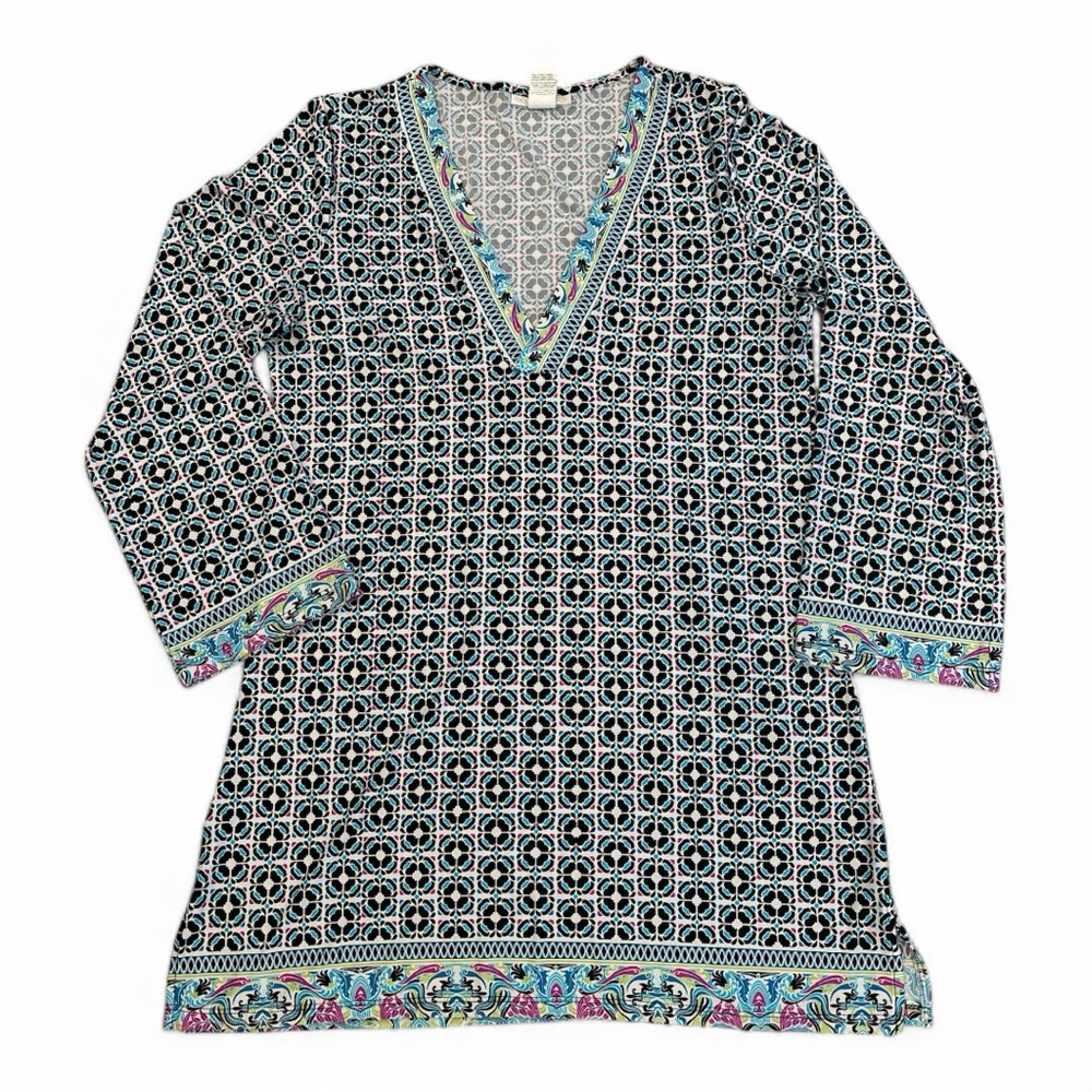 Vibrant Beachy Floral Pattern Dress